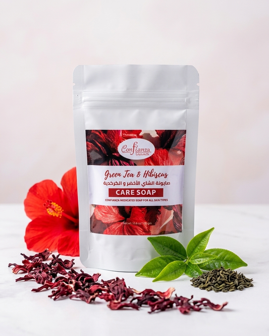 صابونة الشاي الأخضر و الكركدية